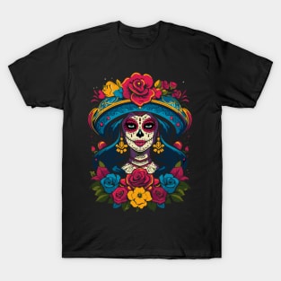 De Los Muertos La Catrina T-Shirt